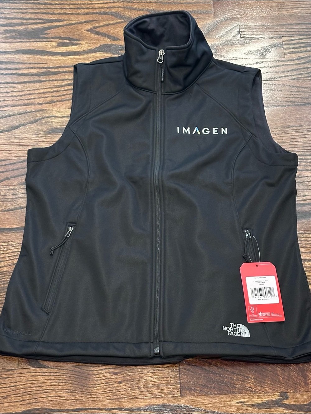The North Face Black Softshell Vest with IMAGEN Logo